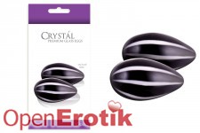 Crystal Glass Egg - Black 