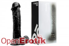 Realistic Cock - 11 Zoll - with Scrotum - Black 