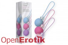 Classy Soft Touch Kegel Balls - Pink-Purple-Blue 
