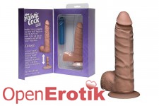The Realistic Cock - UR3 Slim - 7 Inch  - Brown 