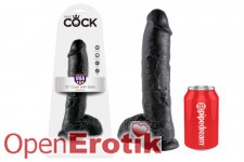 10 Inch Cock - with Balls - Black 