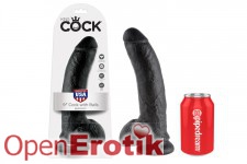 9 Inch Cock - with Balls - Black 