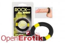 Rock All Night Penisring - schwarz/gelb 