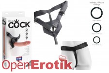Strap On Harness with Cock - 9 Inch - White 