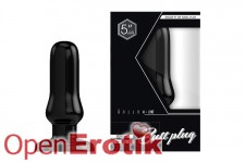 Buttplug - Rubber - 5 Inch - Model 4 - Black 