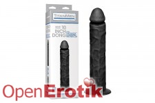 UR3 Dong with Suction Cup - 10 Inch - Black 