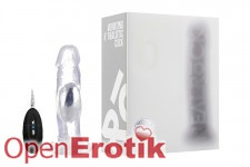 Vibrating Realistic Cock - 6 Inch - with Remote Control - Transparent 