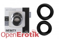 Infinity - L and XL Cockring - Black 
