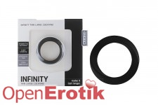 Infinity - Thin - Large Cockring - Black 