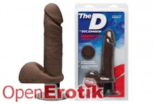The Perfect D Vibrating 7 Inch - Chocolate 