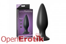 Large Rechargeable Anal Plug - Black 
