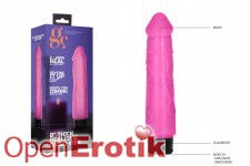 8 Inch Thick Realistic Dildo Vibe - Pink 