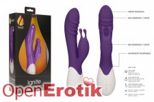 Ignite - Rechargeable Heating G-Spot Rabbit Vibrator - Purple 
