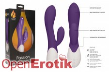 Passion - Rechargeable Heating G-Spot Rabbitt Vibrator - Purple 