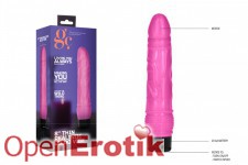 8 Inch Thin Realistic Dildo Vibe - Pink 