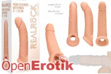 Penis Extender with Rings - 22 cm - Flesh 