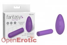 Her Rechargeable Remote Control Bullet - Purple 